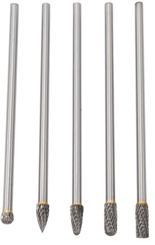 Carbide Burr Set, Die Grinder Bits, Long Handle Grinding for Automobiles (6 * 8mm)