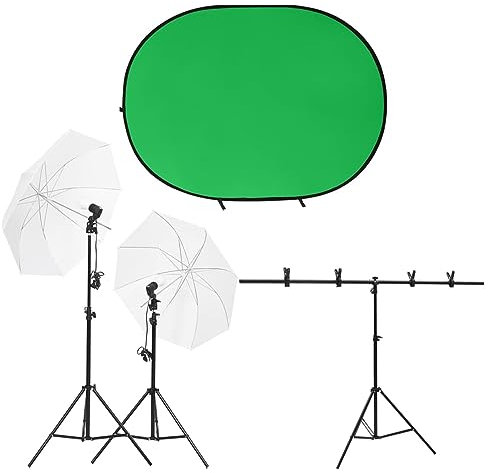 ZEYUAN Fotostudio-Set mit Leuchten und Hintergrund, Fotografie Zubehör, Kamera Zubehör, Hintergrundsystem Fotografie, Fotohintergrund Hochzeit, Foto Beleuchtung