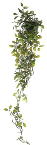 ORFOFE Lifelike Green Plant Bonsai Wall Hanger Rattan Decor Home Indoor Outdoor Hanging Plant Decor