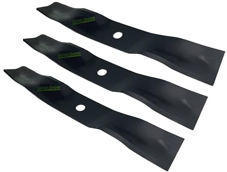 perfektGarten Lot de 3 lames de tondeuse à gazon de 41 cm compatibles avec la série Ferris 400S avec plateau de 122 cm 5105631S