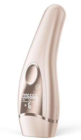 Epilatore Luce Pulsata con Ghiaccio, 21J IPL dispositivi depilazione con sistema di raffreddamento, 3 funzioni avanzate HR/SC/RA