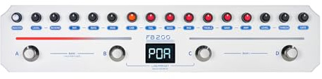 Walmeck Flamma Bass Multi-Effects Processez Pédale Poltable Porable Electric Bass Effets Pédale pour les Musiciens en Déplacement