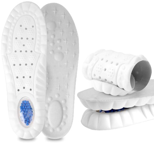 DiULi Plantillas Memory Foam Mujer Hombre, 1 Par Plantillas de Gel Memory Foam, Plantilla de Espuma Soporte de Colchón de Aire, Cómoda Absorción de Impactos,Antifatiga para Botas Zapatos (38,5-39)