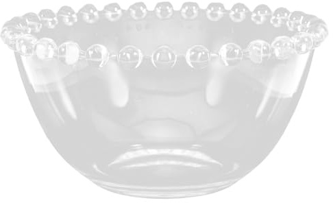 SOIMISS Tazón de Vidrio Transparente Grande para Postres y Ensaladas, Cuenco para Cocina y Servir Frutas, Utensilio de Vajilla Versátil para Hogar y Eventos, sin Rebabas, Ligero y