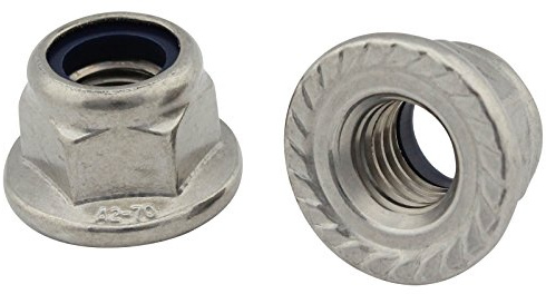 Flanschmuttern mit Sperrverzahnung (selbstsichernd) - M5 - (20 Stück) - DIN 6926 - Edelstahl A2 (V2A) - Stopmuttern/Sicherungsmuttern - SC6926 | SC-Normteile®