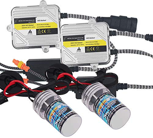 HSUN H7 HID Kit 6000K Xenon White Conversion Headlight Bulb With Reliable Ballast Canbus Error Free Replace For Car Factory OEM
