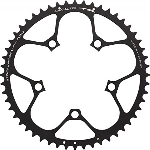Spécialités TA Nerius Campagnolo Compact 110 Stück Offset Kettenblatt, Schwarz, Outer 51t
