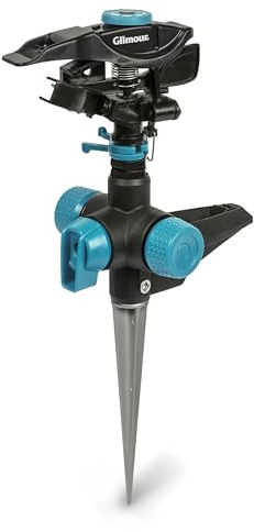 GILMOUR Kreisregner verstellbar Medium Duty Circula Spike Schwarz/Aqua