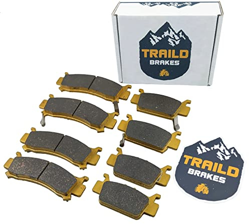Traild Front & Rear Ceramic Brake Pad Set for Honda Pioneer 1000, 1000-5, 1000-6 2016-2026 Full Vehicle Set