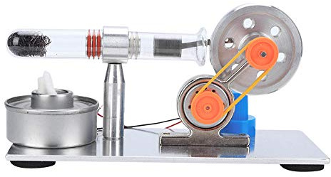 Tiiyee Stirling Engine Kit, Science Project Model Engine Kits for Lab | Hot Air Power Generator Stainless Steel, Physics Education Teaching Demonstration, Educational Tool for Students and Teachers
