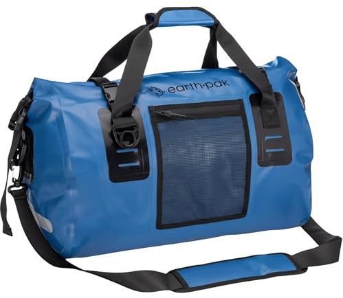 Earth Pak Wasserfeste Reisetasche- Hochwertige Duffel Bag Größen 50L / 70L - Ideal als Reisetasche, Segeltasche, Fitnesstasche oder Expeditionstasche