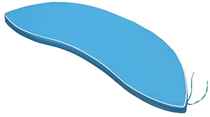 Field & Hawken – Teal Blue Banana Bench Cushion | 3 Seater Bench Size | 50mm Filling | Luxury Quality | Heavyweight 210gsm Removable, Durable Cover | Cushion Only
