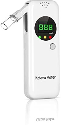 Ketone Breath Breathalyzer, Ketosis Breath Meter, Digital Ketosis Test with 10 Mouthpieces