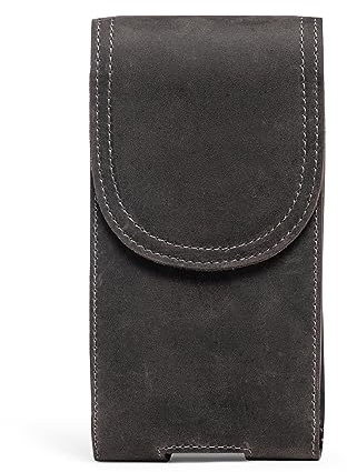 Hengwin Echtes Leder für iPhone 17 Pro Max Gürteltasche Handyhüllen Tasche für iPhone 16 15 14 13 Pro Max/Samsung Galaxy S25 S24 S23 Ultra, S25+, A06 F06 5G Handytasche Holster mit Gürtel Clip