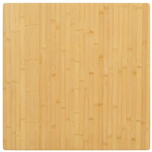 Festnight Tischplatte Bambus Tischplatte für Tisch Couchtis Bambus Massivholz Tischplatte passend für ergonomisch höhenverstellbare Schreibtische 80 x 80 x 1.5 cm