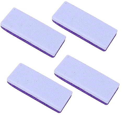Housoutil Piedra Pómez para Pedicura de Pies, Exfoliante Profesional para Epidermis Resistente, Herramienta para Eliminar Callos, 4 Piezas, Púrpura