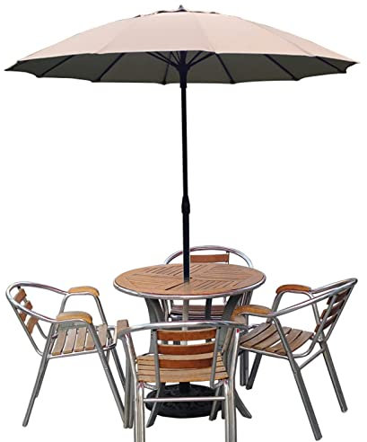 VEAUAS Parasol Parasol De Jardin Mini Parasols De Patio Extérieurs, Parasol De Table Portable Autoportant Rond De 1,7 M, Parasol De Marché De Balcon De Plate-Forme De Plage, Multicolore en Option
