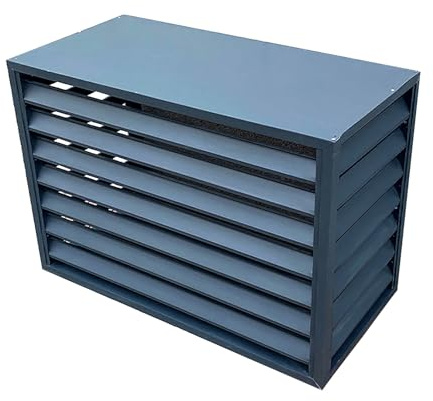 GMBAYUE Klimaanlage Abdeckung, Aluminiumlegierung-Klimaanlagenrahmen, Klima Splitgerät, Klimaanlagen-Sichtschutzzaun, Gartenzaun, Outdoor Sonnenschutz Abdeckung, Wärmepumpe Schallschutzhaube (Color :