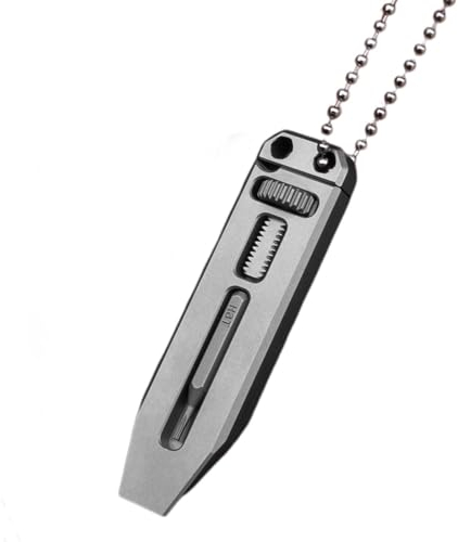 Mihauuke Pry Bar, Titan Pry Bar Keyring - Multifunctional Crowbar, Compact Small Titanium Pry Bar with Screwdriver for Home Use Outdoor