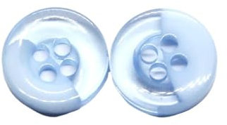 Aqxyki 9/10/11mm transparente kleine Hemdknöpfe for Kleidungsdekoration und handgefertigte Accessoires(Blu,10mm 30pcs)