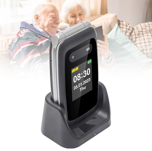 Telefoni Cellulari di Base per Anziani e Bambini, Telefoni Stupidi Sbloccati, Telefoni Cellulari Senza Internet - con Pulsanti Grandi, MP3, MP4, Fotocamera, Torcia Elettrica, SOS