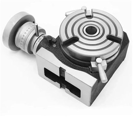 CIJIAOPOYU HV-8 Milling Machine Horizontal Indexing Plate Milling Machine Rotary Table Divider Indexing Vertical Dual-use Manual Turntable(75mm Package 1)