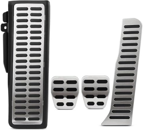 Pedalkappen Für VW Für Tiguan Für Touran Für Golf 5 MK5 Für Golf 6 MK6 Auto Accelerator Gas Bremspedal Kupplung Fußstütze Pedal Fußstütze Pedale(MT with Rest)