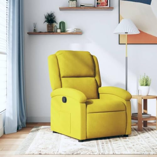 LAPOOH Relaxsessel Gelb Samt, Relaxsessel, Fernsehsessel, Kinosessel, Gaming Couch - 371804