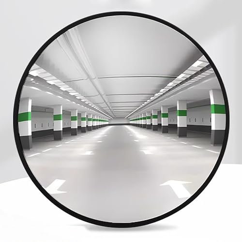 verkehrsspiegel Parkplatz Fischaugen-Spiegel, Runder Innenraum-Sicherheitsspiegel/ Acryl konvexer Spiegel für Sicherheit Sicherheit Verkehr Garage, Parabolischer Weitwinkelspiegel(30 cm (11.8 in))