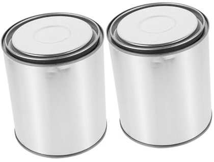 GLEAVI 2stücke Metall-farbdosen Mit Deckel Für Kunst Und Handwerksarbeiten Diy-ideen Farbaufbewahrung Für Malerei Und Garagenorganisation Leere Farbeimer Hohe Dichtleistung Korrosionsbest
