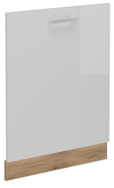 Vicco Coperchio per lavastoviglie R-Line, Bianco lucido, 60 cm senza piano di lavoro