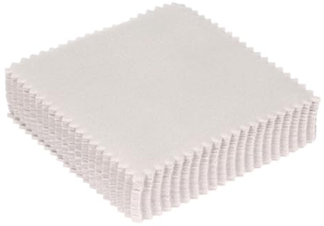 Beavorty 100 Stück Wildleder Brillenputztücher 8x8cm Grau Wiederverwendbare Schmuck Und Bildschirmreinigungstücher Für Empfindliche Oberflächen Multifunktional Und Tragbar