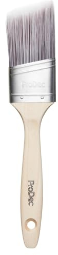 ProDec Premier 50 mm abgewinkelter ovaler Profi-Synthetikpinsel | für ein glattes Finish mit Dispersions-, Glanz- und Satinfarben an Wänden, Decken, Holz und Metall