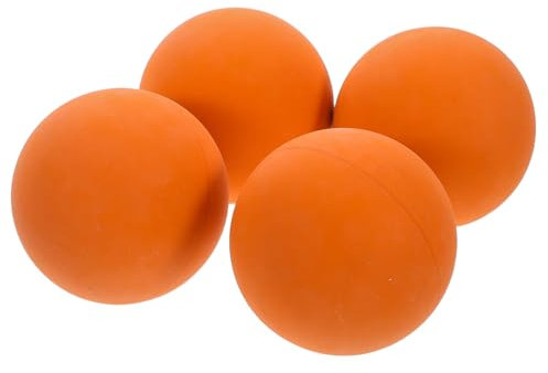 Milisten 4stücke Reboundbälle Gummisquashbälle Hochelastischer Bounce-Gummi Für Anfänger Wettkampftraining Und Übung Orange