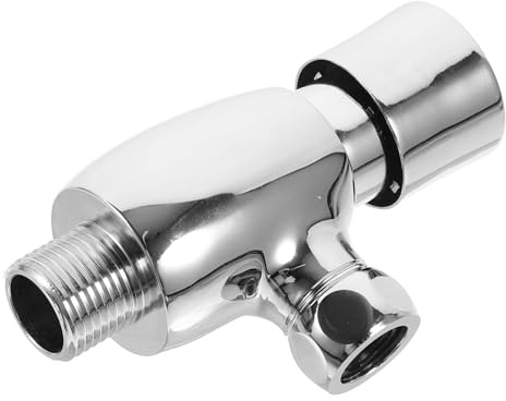 Holibanna Manual Delay Flush Valve for Toilets Stylish Copper Urinal Flush Valve with Extended Design Easy Installation and Automatic Return Function