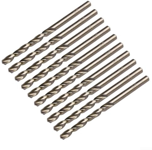 15 mm Kobalt-HSS-Bohrer-Set, 10-teilig, für Edelstahl- und Metallbohrungen (10 Stück, 1 mm)