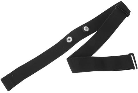 BESTonZON Fascia Toracica Regolabile per Cardiofrequenzimetro Fitness Cintura Monitoraggio Frequenza Cardiaca Preciso Cinturino Nero per Allenamento Palestra e Corsa