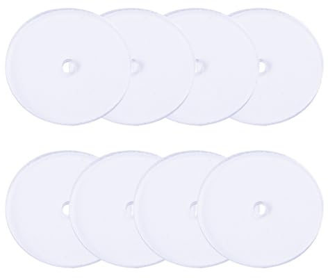 Milisten Cierres de Pendientes Transparentes 80 Piezas Tapones de Plástico para Pendientes Tipo Botón Almohadillas Anti Dolor para Orejas Accesorios para Bricolaje de Joyería Soporte