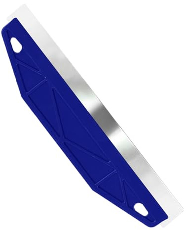 Paint Trim Guard, 12 Paint Cutting in Tool Paint Shield for Skirting Board Painting, Stainless Steel Straight Paint Edging Tool, Wallpaper Tools for Scrape, Cutting, Measurement & Guide (Blue)