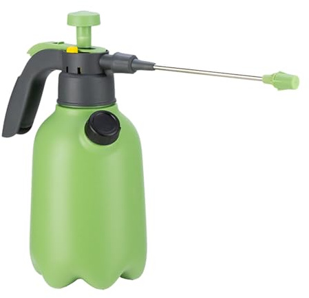 Kaeltsyn Pulverizador a presión de mano de 2 litros para agua y aire comprimido, rociador de jardín para regar flores, plantas y botellas