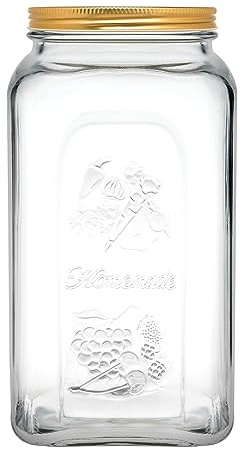 Paşabahçe Selbstgemachtes Einmachglas mit Metalldeckel, 3000 cc