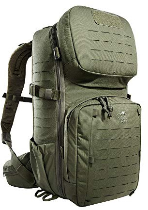 Tasmanian Tiger TT Modular Combat Pack 22L, Militär Tages-Rucksack, perfekt organisierter Daypack, Molle-Kompatibel für Uni, Arbeit, Schule, Outdoor, Trekking und Wandern, Oliv