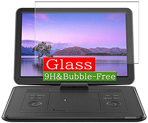 ノーブランド品 VacFun Protection d'écran en Verre Trempé, compatible avec BOIFUN 15.6 Portable DVD Player Visible Area Screen Protector Film Protecteur NewVersion