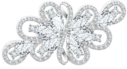 KristLand Mode Winter Hochzeit Urlaub Band Bogen Brosche mit funkelnden Zirkonia Stein Braut Filigrane Schal Brosche Pin Party Weihnachten Geburtstag Geschenk für Frauen Damen
