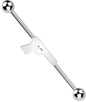 Taffstyle Industrial Piercing Pistole Barbell Chirurgenstahl Hantel Stab