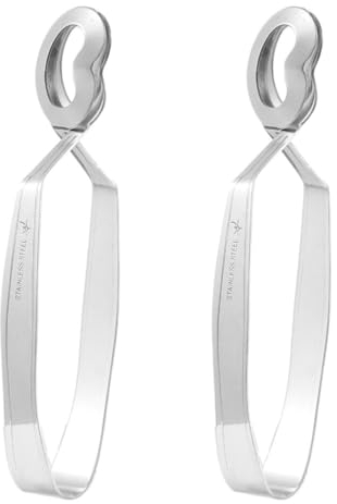 IMIKEYA 4 Stück Schneckenbesteck, Lebensmittelzange aus Edelstahl, Küche Zange Schneckenzange Muschelzange Werkzeug