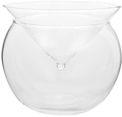 MAGICLULU Copa De Cóctel Grande Base Triangular 13x13x9,3 Cm Vidrio Borosilicato Transparente Versátil Para Gelatina Postre Café Decoración Hogar Cafetería Restaurante Bar