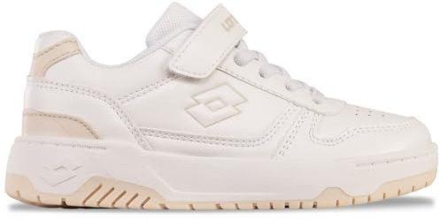 LOTTO Groovn K Basket, Blanc/Beige, 32 EU