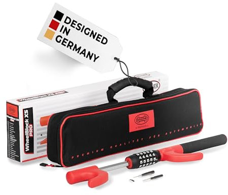 HEYNER® Blocco volante con serratura a combinazione, compatto, immobilizzatore, protezione antifurto per auto