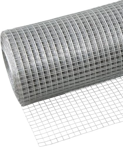 304 Edelstahl Maschendrahtzaun Rolle 1 x 15m Wühlmausgitter Schweißgitter für Voliere Mehrzweck Metallgitter Schwerlast Zaunrolle